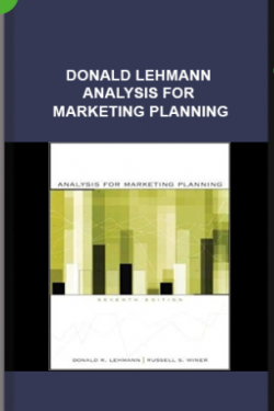 Donald Lehmann – Analysis for Marketing Planning