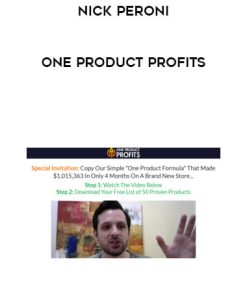 Nick Peroni – One Product Profits