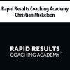 Rapid Results Coaching Academy By Christian Mickelsen