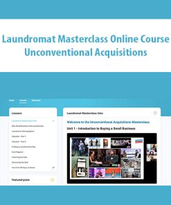 Laundromat Masterclass Online Course – Unconventional Acquisitions